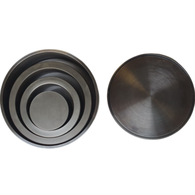 Grinding jar hardened steel for vibratory disc mill