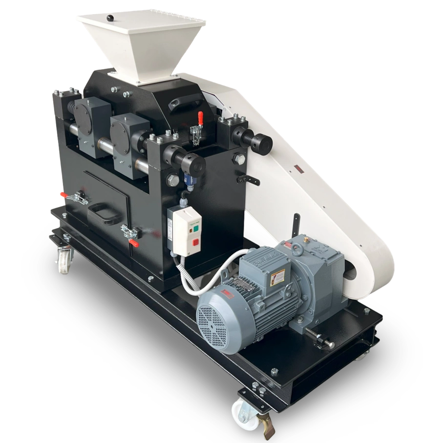 Double Roll Crusher Side View