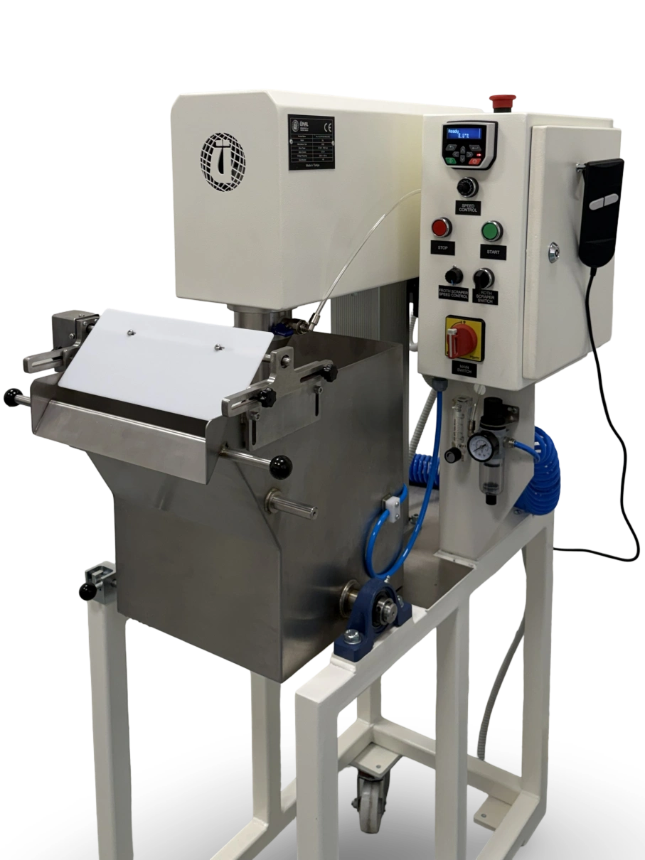 Unal laboratory flotation machine 30L front right view with control panel and flotation cell
