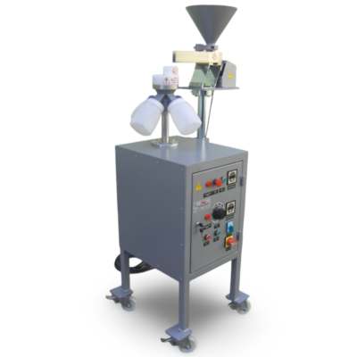 Rotary sample divider with 1000cc bottle volume. 4 bottles