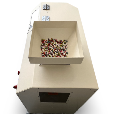 Rotary sample divider bench-top Up side view