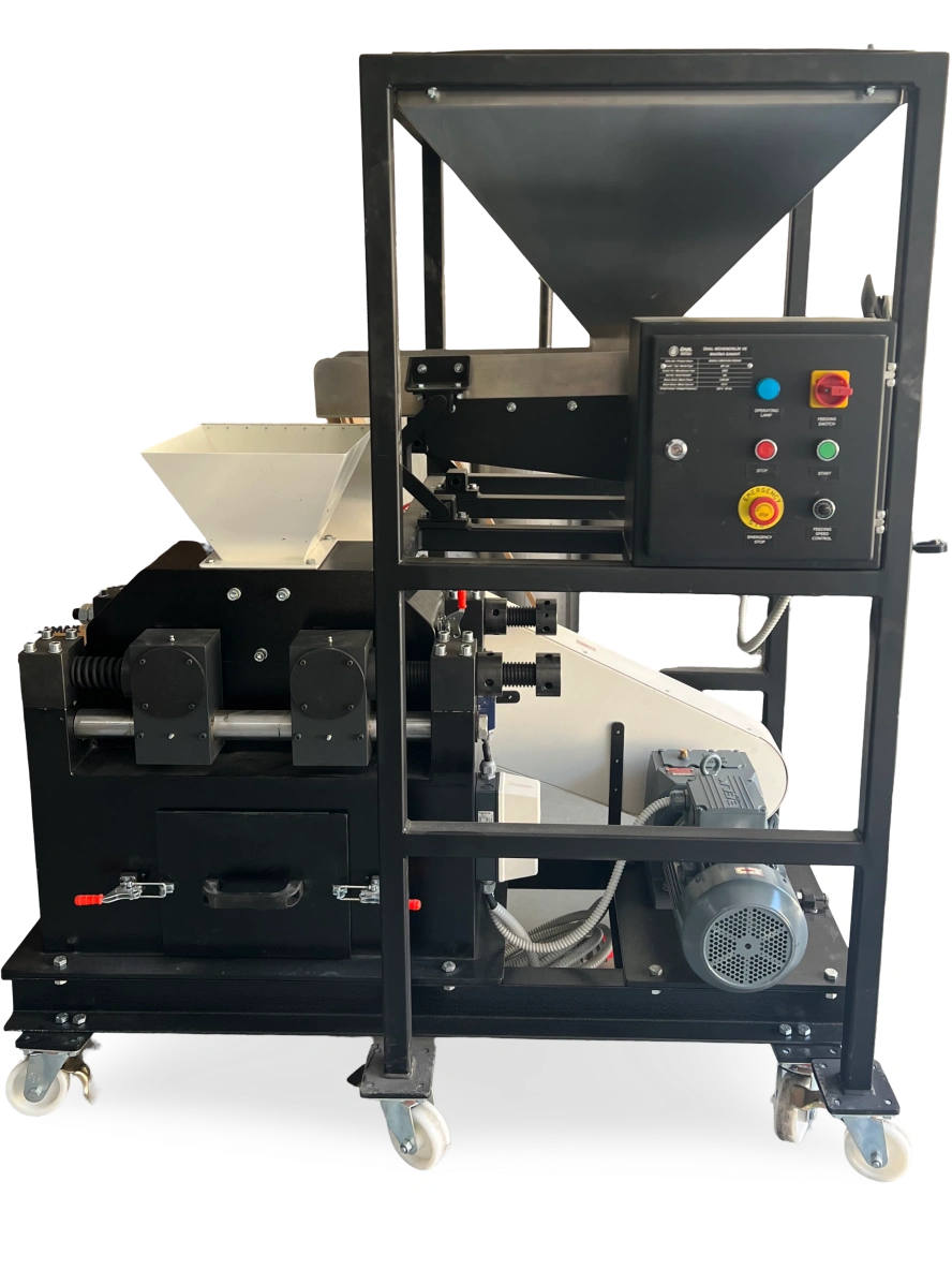 roller crusher with feeder